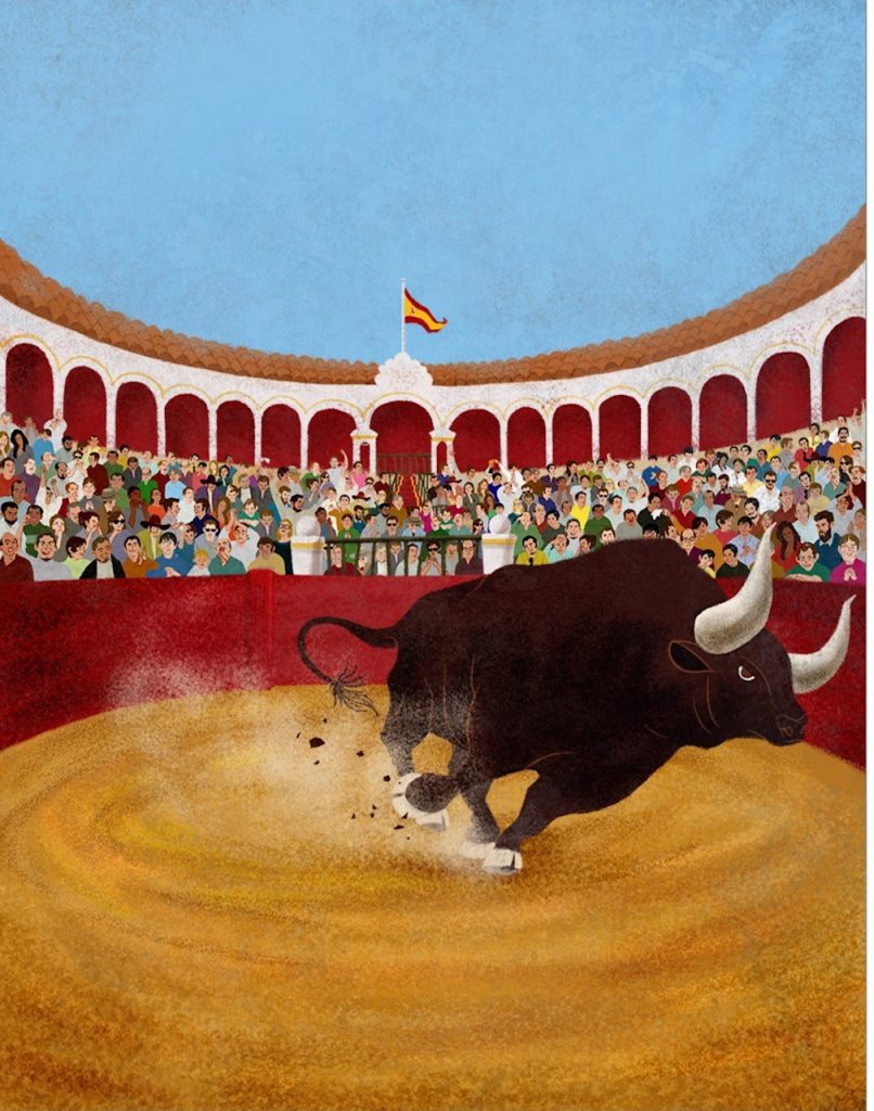 el toron bull charging